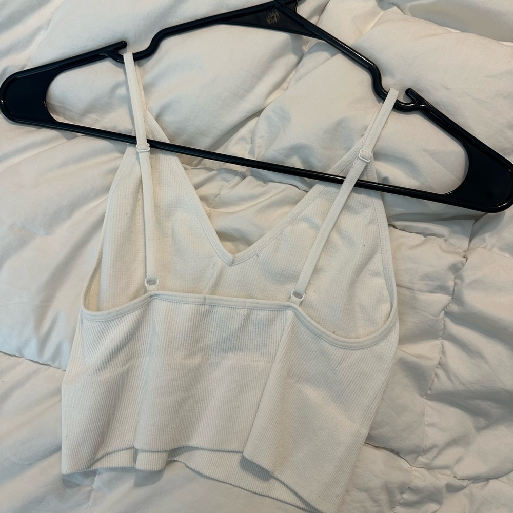 White Ribbed Tank - Picture 2 of 2